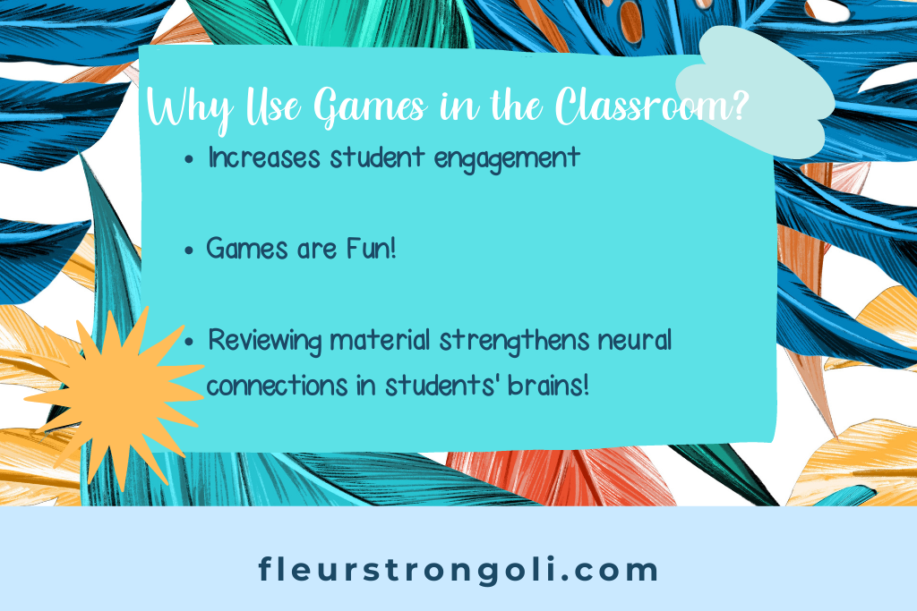 Describes benefits for the brain when using games in the classroom
