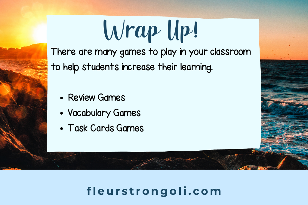 summarizes the use of games in the classroom