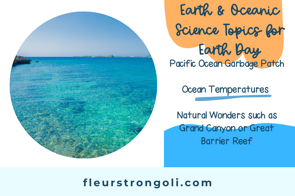 picture of ocean and shallow reefs with Earth and Oceanic Science Topics for Earth day