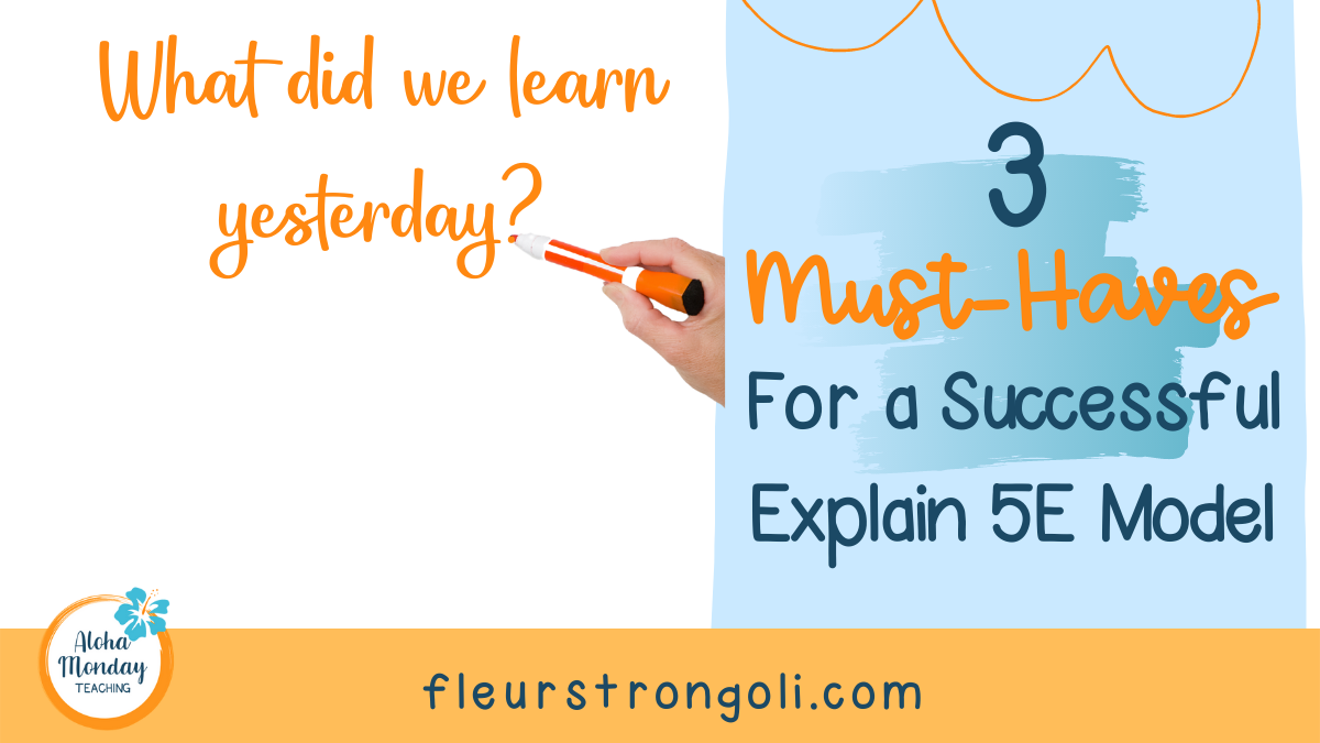 Title 3 Must-Haves for a Successful Explain 5E Model
