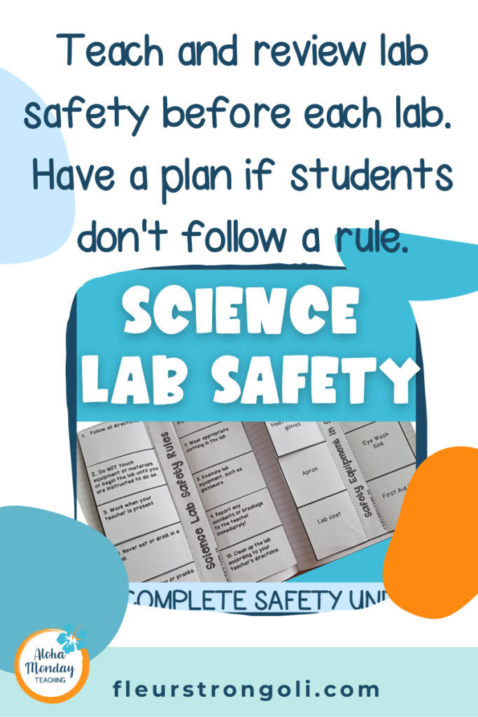 teach and review lab safety- image of lab safety unit cover
