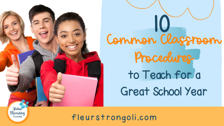 10 Common Classroom Procedures to Teach for a Great School Year