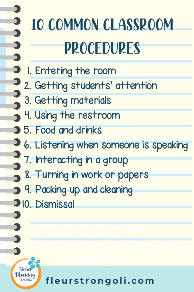 10-common-classroom-procedures-to-teach-for-a-great-school-year-aloha