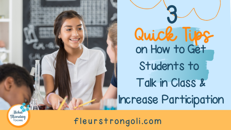 3 Quick Tips on How to Get Students to Talk in Class and Increase Participation
