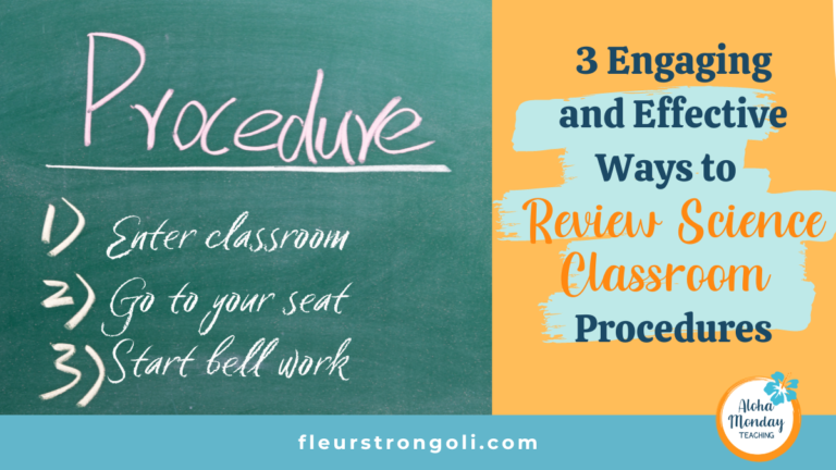 3 Engaging and Effective Ways to Review Science Classroom Procedures