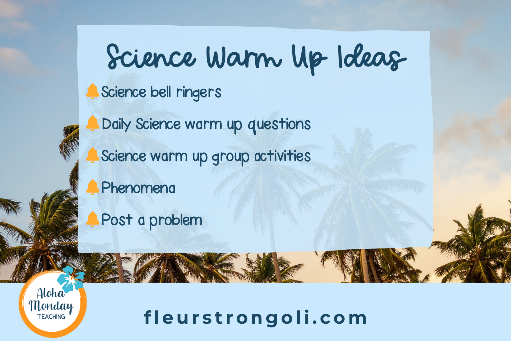 Science warm up ideas science bell ringers daily science warm up questions science warm up group activities phenomena post a problem