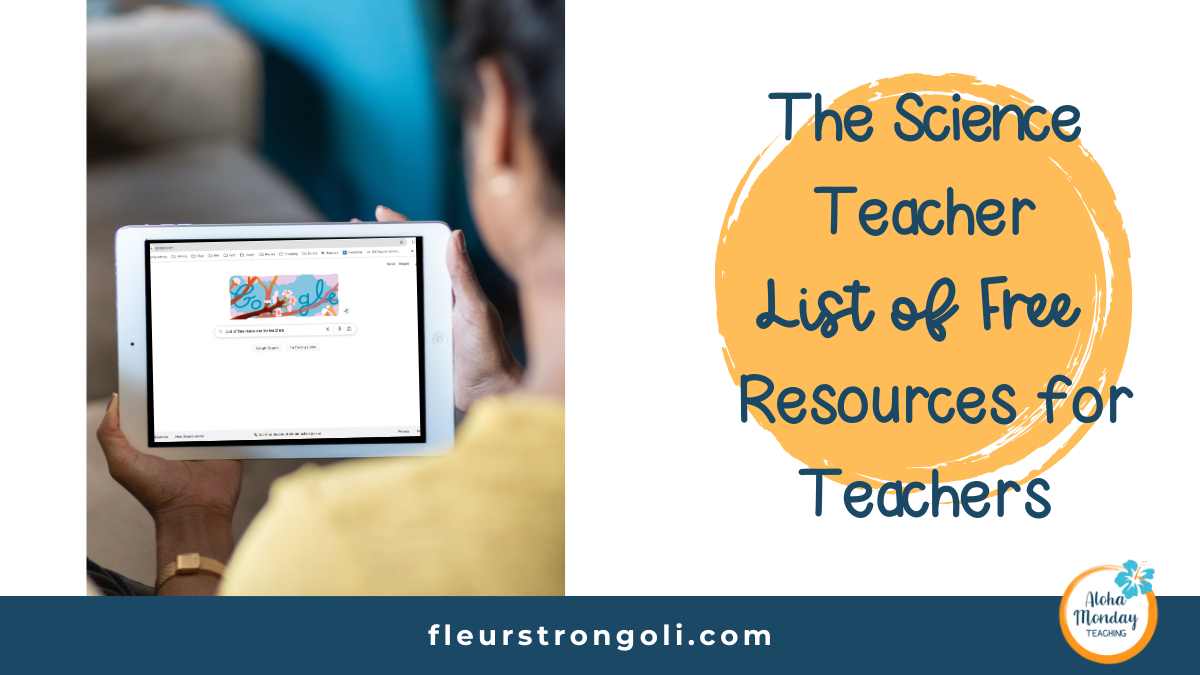 image of a teacher searching on Google; title image