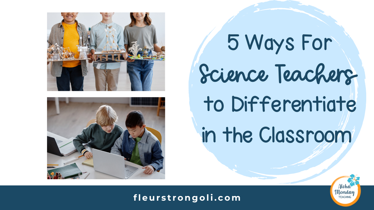 title slide with images of students holding different projects and two students working together on the computer