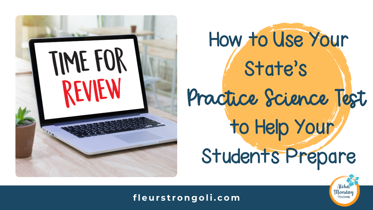 title slide with an image of a laptop with "Time for Review" on the screen